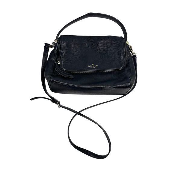 Kate Spade Miri Chester Street Black Pebbled Leather Shoulder Crossbody Bag - Picture 2 of 15